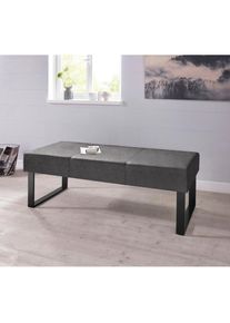 Home Affaire , Sitzbank »Oliver« , grau , Sitz gepolstert