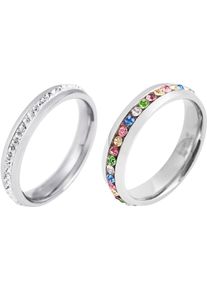 Damen 2-tlg. Set silberfarben