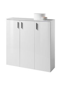 Mid.you Schuhschrank , Weiss , Holzwerkstoff , 10 Fächer , 120x120x35 cm , Typenauswahl, Beimöbel erhältlich , Garderobe, Schuhaufbewahrung, Schuhschränke