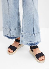 bonprix Skechers Slip-In-Keilsandaletten in schwarz, Grösse 41, Skechers