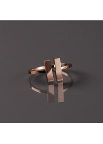 Holzkern Campania Ring Rosé und Walnuss