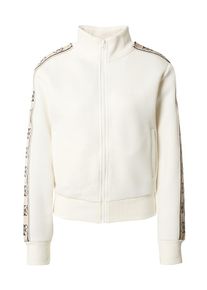 GUESS, Femmes Veste de survêtement 'Brithey', beige / noir / blanc cassé