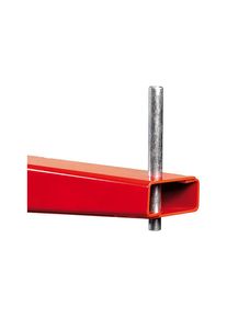 Fermo anticaduta per scaffalatura con bracci a sbalzo Attillo serie pesante, argento, alt. 80 mm