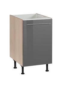 Spülenschrank »Bern« 50 cm breit, mit 1 Tür, mit höhenverstellbaren Füssen, mit Metallgriff , grau , Optifit