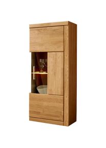 Home Affaire , Damen , Vitrine »RIBE75, 1Glasboden variabel, dunkles gehärtetes Glas, Trendfarbe« Massivholz, Holzwerkstoff,dunkles gehärtetes...