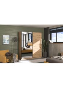 Inosign , Damen,Jugendliche , Schwebetürenschrank »Sierra Kleiderschrank mit Spiegel Wäscheschrank Garderobe« Topseller INKLUSIVE Inneneinteilung,...