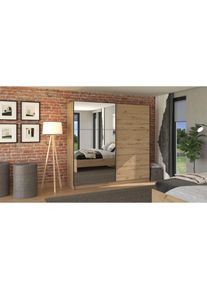 Inosign , Damen,Jugendliche , Schwebetürenschrank »Sierra Kleiderschrank mit Spiegel Wäscheschrank Garderobe« Topseller INKLUSIVE Inneneinteilung,...