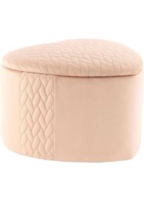Kayoom Hocker »Paola 225, Hocker mit Lagermöglichkeit, Deckel abnehmbar« 1 Stk. tlg. herzförmig, gepolstert, mit Stauraum, stilvolle Herzform , beige ,...