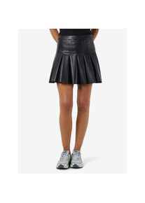 Noisy may, Unisex, Noisy may Lederimitatrock &raquo;NMPAULO HW PLEATED PU MINI SKIRT&laquo;, schwarz, M, Kurzer Rock von Noisy may