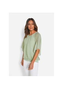 bonprix, Unisex, bonprix Chiffonbluse &raquo;Chiffonbluse mit Untertop&laquo; Chiffonbluse mit Untertop, softsalbei, 38, Elegante Chiffonbluse mit festlichem Look