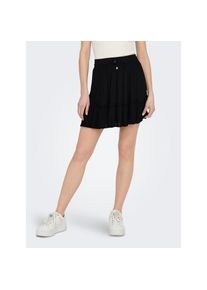 Only, Unisex, Only Minirock &raquo;ONLIBIZA LIFE SHORT SKIRT WVN NOOS&laquo; mit Volant, schwarz, S (36), Minirock von Only