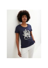 bonprix , Damen , T-Shirt »T-Shirt Sea Love«, T-Shirt Sea Love , blau , T-Shirt mit maritimem Druck und Kurzarm für einen stilvollen Auftritt