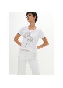 bonprix , Damen , T-Shirt »T-Shirt«, T-Shirt , weiss , T-Shirt mit weitem Rundhalsausschnitt und Kurzarm