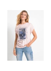 bonprix , Damen , T-Shirt, T-Shirt aus softem Viskose-Mix , rosa , T-Shirt mit Kurzarm für einen modischen Look