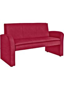 Polsterbank »Cortado, elegant und zeitlos, bequem« hohe Bodenfreiheit, schöne Detailverarbeitung, wahlweise Lederbezug , rot , exxpo - sofa fashion