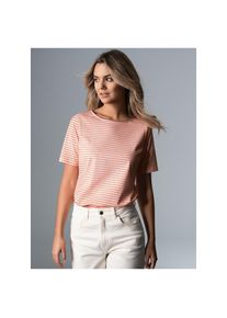 Trigema , T-Shirt »T-Shirt mit Streifenmuster«, 1 Stk. , rot , DELUXE-Single-Jersey
