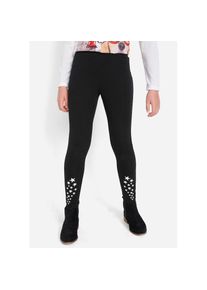bonprix , Kinder , Leggings »Leggings aus elastischem Baumwoll-Mix« Leggings aus elastischem Baumwoll-Mix , schwarz , Leggings für Mädchen