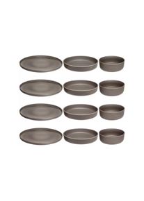 Kombiservice Breite: 32 cm, Höhe: 35.3 cm , grau , Leonardo