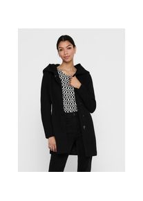 Only, Unisex, Only Kurzmantel &raquo;ONLSEDONA LIGHT COAT OTW NOOS&laquo; verdeckte Knopfleiste, schwarz, XL, Kurzmantel von Only