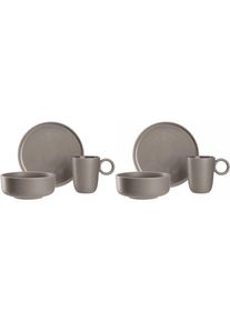 Kombiservice »Roma« Breite: 32 cm, Höhe: 35.3 cm , grau , Leonardo