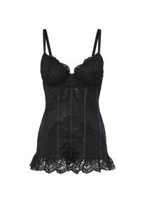 bonprix, Unisex, bonprix Corsage &raquo;Corsage mit B&uuml;gel&laquo; mit B&uuml;gel und Spitzenbesatz, gepolstert, Dessous, schwarz, 80, Cup C, Corsage mit B&uuml;gel und 