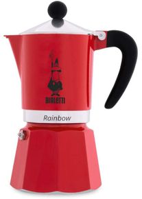 Bialetti Espressozubereiter Rainbow rot 3 Tassen 150 ml - Kaffeemaschinen & Wasserkocher