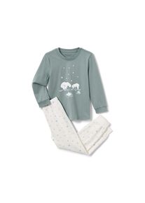 Tchibo - Kinder-Pyjama &raquo;Glow in the dark&laquo; - Unisex - Gr. 86/92 - silber/print