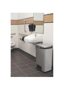 Gastro Rubbermaid Slim Jim Front Step Pedaleimer Edelstahl 50L