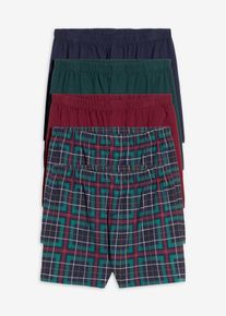 Lockere Jersey Boxershorts weit mit Baumwolle (5er Pack) in blau, Grösse 12 (5XL), 95% Baumwolle, bonprix