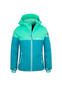 Trollkids, Unisex, Trollkids Winterjacke &raquo;GIRLS HALLINGDAL JACKET&laquo; 1 Stk. tlg. mit Kapuze, light petrol, schwarz mint, wei&szlig;, 176, Winterjacke von 