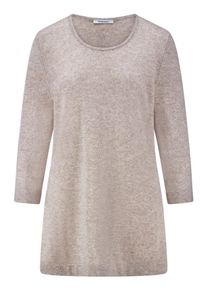 Peter Hahn - Long-Pullover, beige, Gr. 48, Schurwolle
