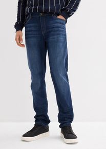 Slim Fit Stretch-Jeans Tapered in blau, Grösse 32, 98% Baumwolle, bonprix