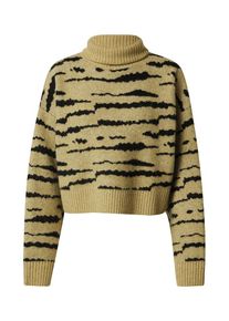 EDITED, Femmes Pull-over 'Enissa', vert / noir