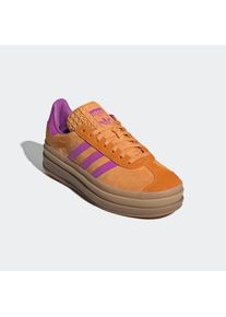 adidas originals, Unisex, adidas originals Sneaker &raquo;GAZELLE BOLD&laquo;, flash orange, lila burst, crew orange, 41, Plateau-Schuhe aus Wildleder, in 