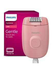 Philips , Epilierer »Series 2000« 1 Stk. Aufsätze kompakter Epilierer mit Kabel und Massageaufsatz , Sanft zur Haut: Der Massageaufsatz ist perfekt...
