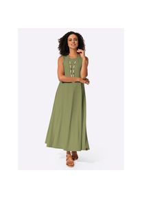 Casual Looks, Unisex, A-Linien-Kleid &raquo;Sommer-Kleid&laquo; Nahttasche, schilf, 44, Normalgr&ouml;ssen, superbequem, zum Reinschl&uuml;pfen