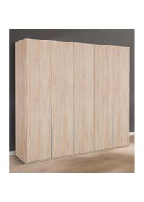 wimex, Kleiderschrank &raquo;New York&laquo; in vielen Breiten, 208 oder 236cm hoch, struktureichefarben hell, B/H/T: 225 cm x 208 cm x 58 cm