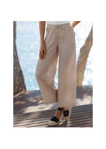 Heine, Unisex, Heine Leinenhose, sesam, 44, Normalgr&ouml;ssen, reines Leinen