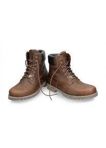Panama Jack, Herren, Schn&uuml;rstiefel &raquo;Panama 03 Igloo&laquo; mit Lammfell, c11, nappa, grass, cuero, bark, 47, Winterstiefel mit Lammfell-Innenfutter