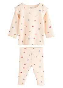 next Set Mädchen, creme / blau / grün / rot, Größe 80