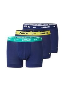 NIKE Underwear, Hommes Boxers, bleu foncé / jaune / vert / blanc