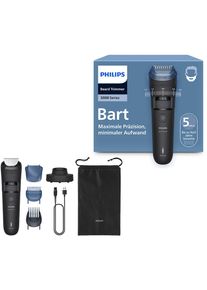 Philips, Bartschneider »Serie 5000 BT5780/15« 3 Aufsätze mit 40 einstellbaren Schnittlängen, inkl. Ladestation, schwarz