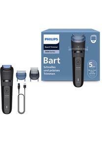 Philips, Bartschneider »Serie 3000 BT3620/15« 2 Aufsätze mit 40 einstellbaren Schnittlängen, inkl. Reinigungsbürste, schwarz