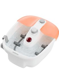 Medisana, Fussbad »FS 883« Vibrationsmassage, Wärmefunktion, Sprudel-und Warmhaltefunktion, weiß, Kunststoff, 3 wechselbare Pediküreaufsätze(