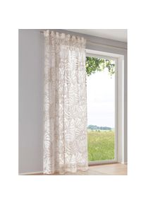 HEINE HOME, HEINE HOME Gardine Multifunktionsband 1 Stk. tlg., wei&szlig;, beige, Polyester, Viskose, Multifunktionsband