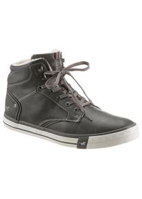 Mustang Shoes Sneaker, mit zweckm&auml;&szlig;igem Innenrei&szlig;verschluss grau 40 grau-used High Top Sneaker mit Logopr&auml;gung