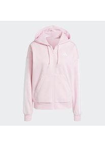 ADIDAS SPORTSWEAR Sportsweatjacke 'Essentials' Damen, rosé / weiß, Größe S