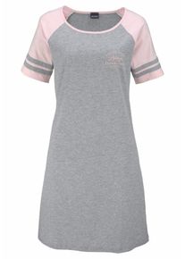 Arizona, Femmes Chemise de nuit, gris chin&eacute; / rose clair