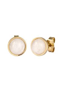 Elli Ohrringe Damen, gold / weiß, Größe One Size