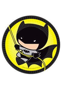 Amscan 8 piatti per feste a fumetti di Batman e Joker 23 cm